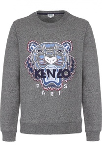 Хлопковый свитшот с аппликацией Kenzo