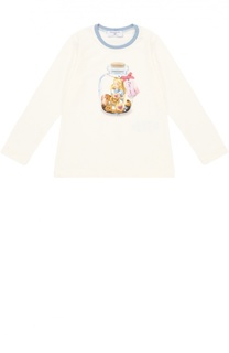 Футболка джерси с принтом Monnalisa