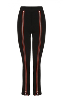 Брюки с контрастными декоративными молниями и завышенной талией Emilio Pucci