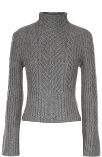 Укороченный пуловер с расклешенными рукавами и высоким воротником Polo Ralph Lauren