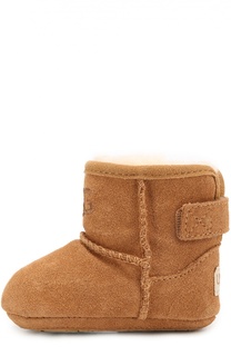 Замшевые пинетки Jesse с внутренней отделкой из овчины UGG Australia