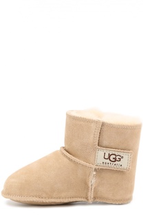 Замшевые пинетки Erin с внутренней отделкой из овчины UGG Australia