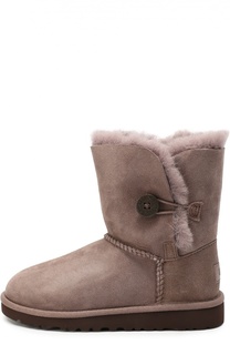 Замшевые полусапоги с пуговицей UGG Australia