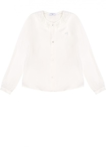 Кардиган на пуговицах с кружевной отделкой Monnalisa