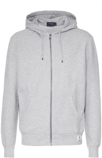Хлопковая толстовка на молнии с капюшоном Polo Ralph Lauren