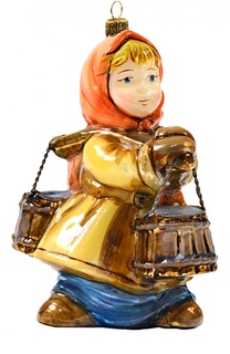 Елочная игрушка "Девочка с ведрами" Atlas Art