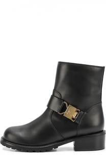 Кожаные байкеры с ремешком Giuseppe Zanotti Design