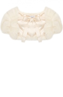 Накидка из эко-меха Monnalisa