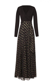 Приталенное платье в пол с V-образным вырезом Diane Von Furstenberg