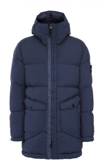 Удлиненный стеганый пуховик Stone Island
