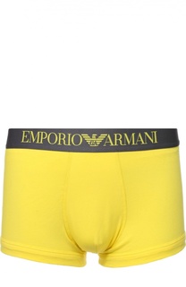 Хлопковые боксеры с широкой резинкой Emporio Armani