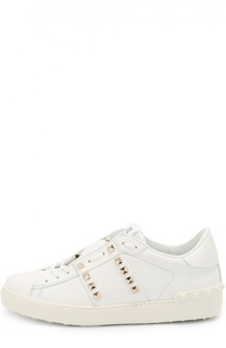 Кожаные кеды Rockstud Valentino