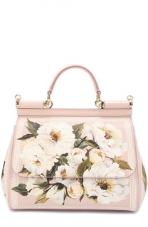 Сумка Sicily medium с росписью Dolce &amp; Gabbana