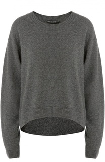 Кашемировый укороченный пуловер со спущенным рукавом Dolce &amp; Gabbana