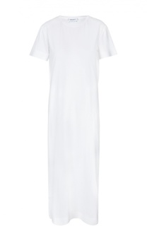 Платье-миди с укороченным рукавом и круглым вырезом DKNY