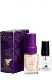 Лак для ногтей Love / Золотая пыль + Bond-подготовка Christina Fitzgerald