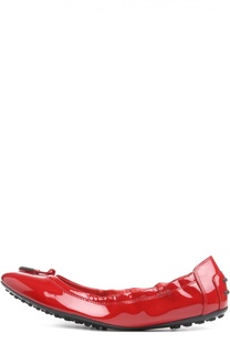 Лаковые балетки Dee Laccetto с декором Tod’s