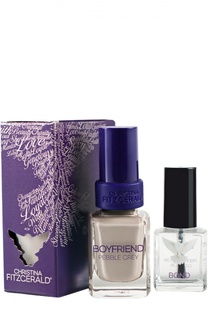 Лак для ногтей Boyfriend / Серая галька + Bond-подготовка Christina Fitzgerald