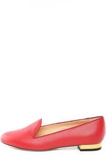 Кожаные лоферы ABC с аксессуаром Charlotte Olympia