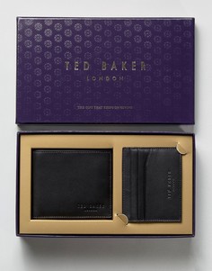 Подарочный набор с бумажником и визитницей Ted Baker - Черный