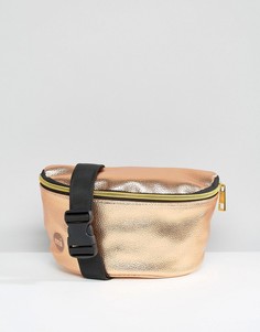 Сумка-кошелек на пояс цвета розового золота Mi-Pac - Золотой