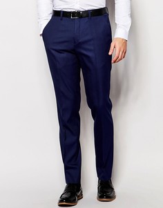 Брюки слим из фактурной ткани Ted Baker - Синий
