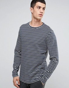 Лонгслив в полоску Celio - Темно-синий