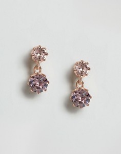Серьги-подвески со стразами Ted Baker Connolee - Розовый