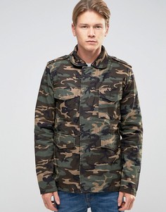 Камуфляжная куртка в стиле милитари Bellfield - Зеленый
