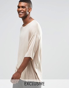 Oversize-футболка Reclaimed Vintage - Stone