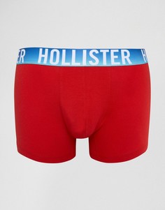 Боксеры-брифы с контрастным поясом Hollister - Красный