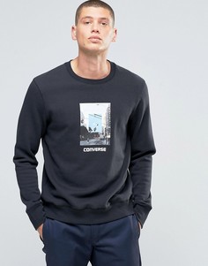 Черный свитшот с рисунком Converse 10002151-A01 - Черный