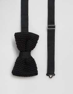Черный трикотажный галстук-бабочка Feraud - Черный