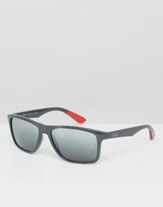 Вайфареры с зеркальными линзами Ray-Ban 0RB44234 - Черный