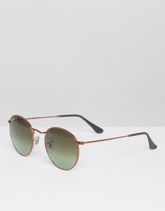 Круглые солнцезащитные очки Ray-Ban 0RB3447 - Золотой