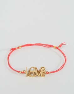 Веревочный браслет Ted Baker Leyyda Love Kiss - Золотой