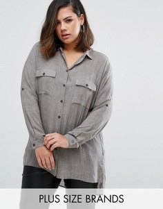 Рубашка Elvi Plus - Серый