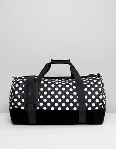 Черная сумка дафл в белый горошек Mi-Pac - Черный