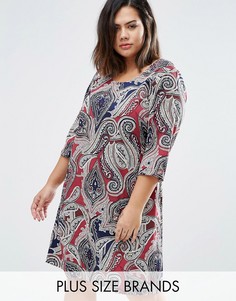 Платье с принтом Junarose Plus - Мульти