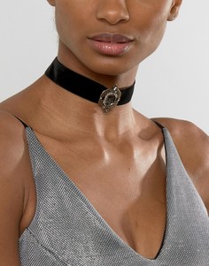 Ожерелье-чокер Boohoo Antique - Черный