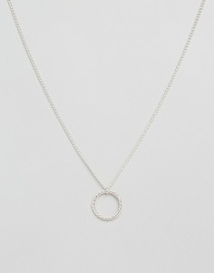 Ожерелье с подвеской в виде перекрученного кольца Made - Серебряный