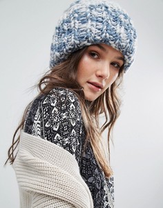Шапка-бини крупной вязки Free People - Синий