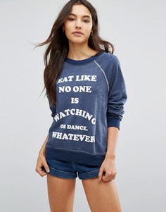 Свитшот Wildfox Eat - Темно-синий