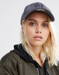 Серая замшевая кепка New Era 9 Forty - Серый