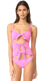 Сплошной купальник с вырезом Moschino