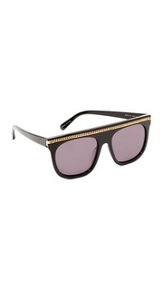 Солнцезащитные очки Falabella с плоским верхом и цепочкой Stella Mc Cartney