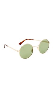 Круглые солнцезащитные очки SL 136 Zero Base с минеральными линзами Saint Laurent