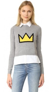 AO x Basquiat Nikia Crown Pullover Alice + Olivia