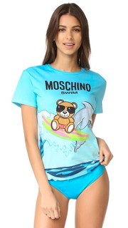 Футболка с принтом Moschino