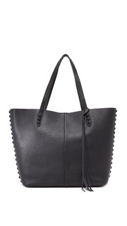 Объемная сумка с короткими ручками среднего размера без подкладки Rebecca Minkoff